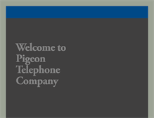 Tablet Screenshot of pigeontelephone.com